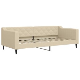 Sofa z funkcją spania, kremowe, 90x200 cm, obita tkaniną Lumarko!