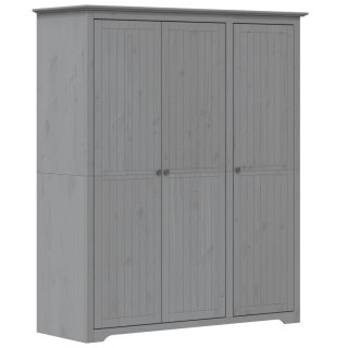 Szafa BODO, szara, 146x53,5x173 cm, lite drewno sosnowe Lumarko!