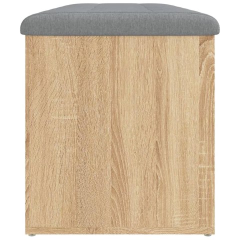 VidaXL Ławka ze schowkiem Sonoma Oak 102x42x45 cm Drewno konstrukcyjne