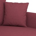 Sofa 2-osobowa, winna czerwień, 120 cm, tapicerowana tkaniną Lumarko!