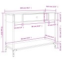 Stolik konsolowy, czarny, 100x34,5x75 cm Lumarko!