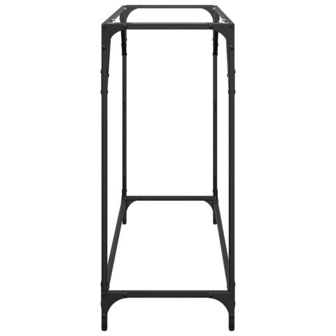 Stolik konsolowy z przezroczystym, szklanym blatem, 98x35x81 cm Lumarko!