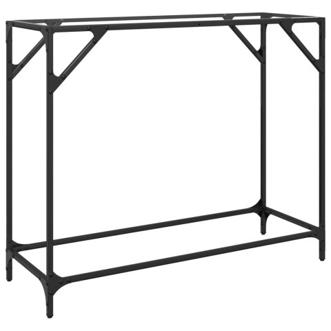 Stolik konsolowy z przezroczystym, szklanym blatem, 98x35x81 cm Lumarko!