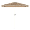 Parasol ogrodowy z LED, stalowy słupek, brązowy, 248x248x248 cm Lumarko!