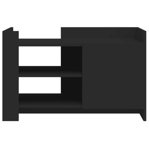 Stolik kawowy, czarny, 80x50x50 cm, materiał drewnopochodny Lumarko!