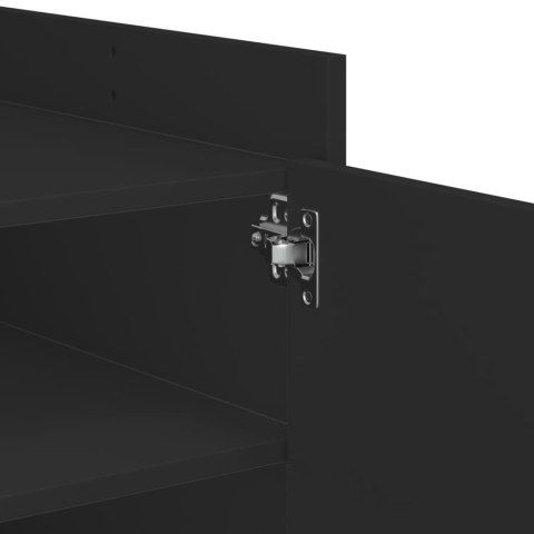 Stolik kawowy, czarny, 80x50x50 cm, materiał drewnopochodny Lumarko!