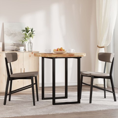 Blat do stolika, okrągły, Ø80x4 cm, lite drewno akacjowe Lumarko!