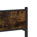 Rama łóżka z wezgłowiem i zanóżkiem, przydymiony dąb 90x200 cm Lumarko!
