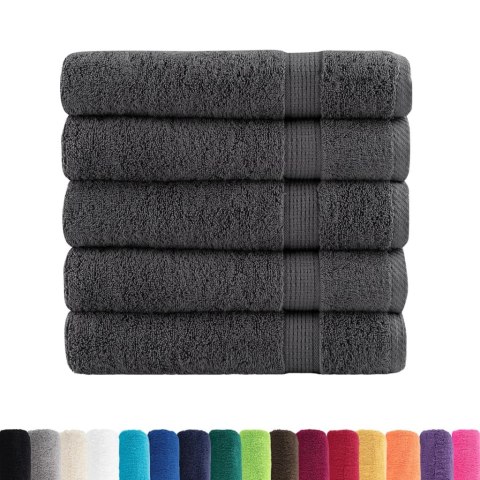 Ręczniki kąpielowe, premium, 25 szt., antracytowe, 70x140 cm Lumarko!