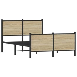 Metalowa rama łóżka z wezgłowiem i zanóżkiem 120x200 cm Lumarko!