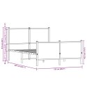 Metalowa rama łóżka z wezgłowiem i zanóżkiem 120x200 cm Lumarko!