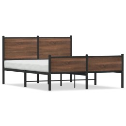 Metalowa rama łóżka z wezgłowiem i zanóżkiem 140x200 cm Lumarko!