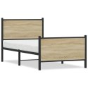 Metalowa rama łóżka z wezgłowiem i zanóżkiem 75x190 cm Lumarko!