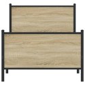 Metalowa rama łóżka z wezgłowiem i zanóżkiem 75x190 cm Lumarko!