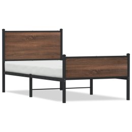 Metalowa rama łóżka z wezgłowiem i zanóżkiem 90x190 cm Lumarko!