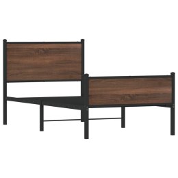 Metalowa rama łóżka z wezgłowiem i zanóżkiem 90x190 cm Lumarko!