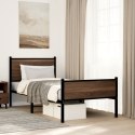 Metalowa rama łóżka z wezgłowiem i zanóżkiem 90x190 cm Lumarko!
