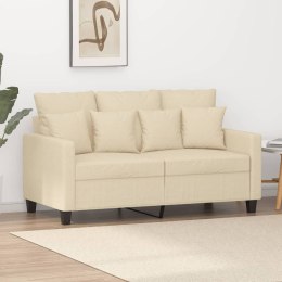 2-osobowa sofa, kremowa, 120 cm, tapicerowana tkaniną Lumarko!