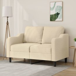 2-osobowa sofa, kremowa, 120 cm, tapicerowana tkaniną Lumarko!