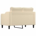 2-osobowa sofa, kremowa, 120 cm, tapicerowana tkaniną Lumarko!