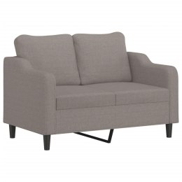 Sofa 2-osobowa, kolor taupe, 140 cm, tapicerowana tkaniną Lumarko!