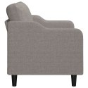 Sofa 2-osobowa, kolor taupe, 140 cm, tapicerowana tkaniną Lumarko!