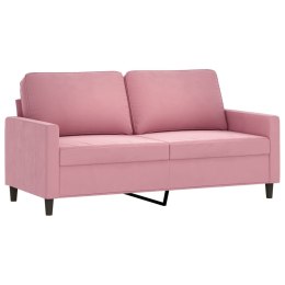 Sofa 2-osobowa, różowy, 140 cm, tapicerowana aksamitem Lumarko!