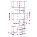 5-poziomowy regał, biały, 80,5x23,5x162,5 cm Lumarko!