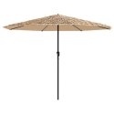 Parasol ogrodowy na stalowym słupku, brązowy, 388x388x248 cm Lumarko!