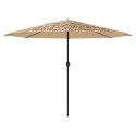 Parasol ogrodowy na stalowym słupku, brązowy, 388x388x248 cm Lumarko!