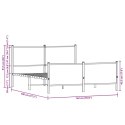 Rama łóżka z wezgłowiem i zanóżkiem, przydymiony dąb 137x190 cm Lumarko!