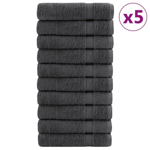 Ręczniki do rąk, premium, 50 szt., antracyt, 50x100 cm, bawełna Lumarko!
