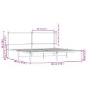 Metalowa rama łóżka z wezgłowiem, dąb sonoma, 180x200 cm Lumarko!