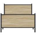 Metalowa rama łóżka z wezgłowiem i zanóżkiem 100x200 cm Lumarko!
