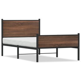 Metalowa rama łóżka z wezgłowiem i zanóżkiem 107x203 cm Lumarko!