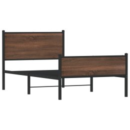Metalowa rama łóżka z wezgłowiem i zanóżkiem 107x203 cm Lumarko!