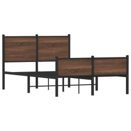 Metalowa rama łóżka z wezgłowiem i zanóżkiem 120x200 cm Lumarko!