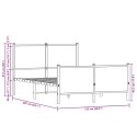Metalowa rama łóżka z wezgłowiem i zanóżkiem 120x200 cm Lumarko!