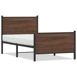Metalowa rama łóżka z wezgłowiem i zanóżkiem 80x200 cm Lumarko!