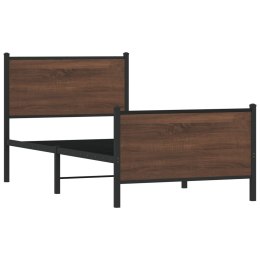 Metalowa rama łóżka z wezgłowiem i zanóżkiem 90x200 cm Lumarko!