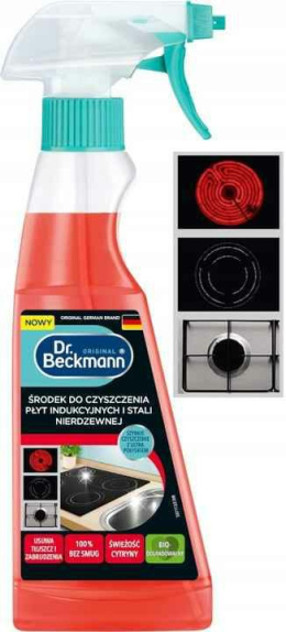 Dr.Beckmann Środek Do Czyszczenia Płyt Indukcyjnych i Stali Nierdzewnej 250ml...