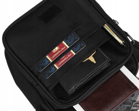 Listonoszka męska z klapką wykonana z poliestru Lumarko!