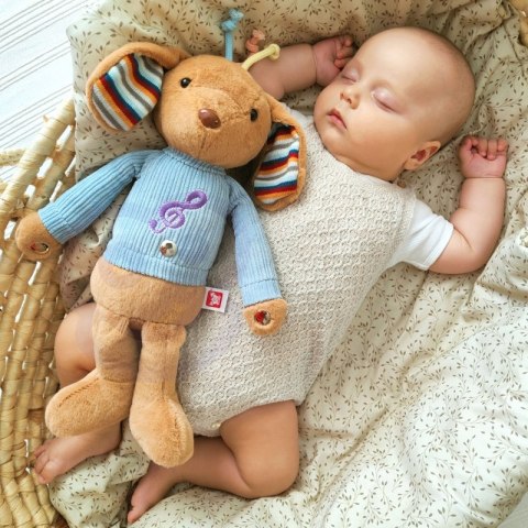 BABY Interaktywny Piesek Przytulanka z Dźwiękiem i Światłem Lek Lumarko!