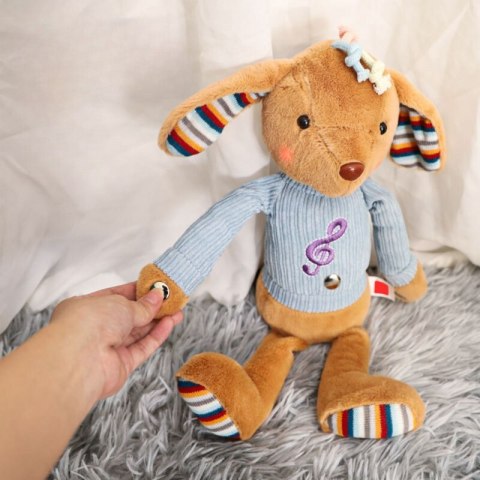 BABY Interaktywny Piesek Przytulanka z Dźwiękiem i Światłem Lek Lumarko!