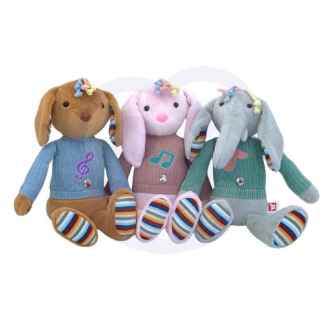 BABY Interaktywny Piesek Przytulanka z Dźwiękiem i Światłem Lek Lumarko!