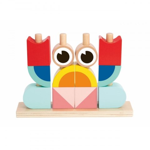 Kreatywne Drewniane Klocki Przestrzenne 3d Krab Lumarko!