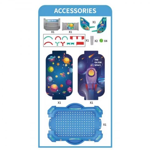 Gra Zręcznościowa Flipper " Kosmiczna Rozgrywka" 2w1 Lek Lumarko!