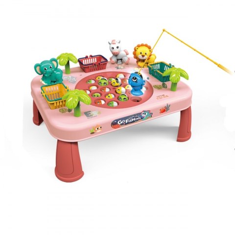 Gra Zręcznościowa Łowienie Ryb Interaktywny Stolik Różowy Lek Lumarko!