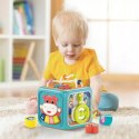 WOOPIE Interaktywna Kostka Sensoryczna Edukacyjna Montessori Sorter 6w1 Lek