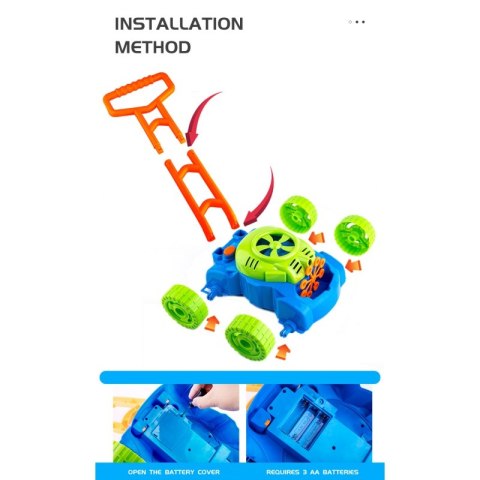 Kosiarka Bańki Mydlane Dźwięki Płyn Lek Lumarko!